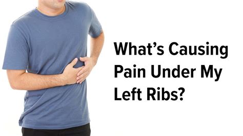 Here are some of the possible causes of rib pain that may be caused by a faulty mid-spine, also known as the thoracic spine. . Pain under the left rib cage